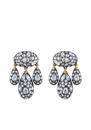 FRED LEIGHTON 18kt gold diamond Modern Girandole pendant earrings