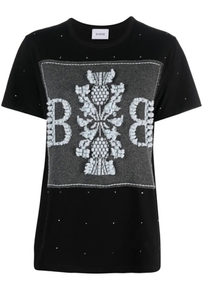 Barrie logo-embroidered embellished T-shirt - Black