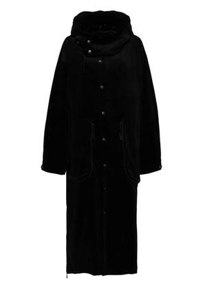 Yohji Yamamoto hooded trench coat - Black