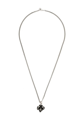 CHANEL Pre-Owned 2009s Camélia flower-pendant necklace - Silver