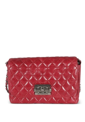 CHANEL Pre-Owned 2012 Flap Boy-lock shoulder bag - Red