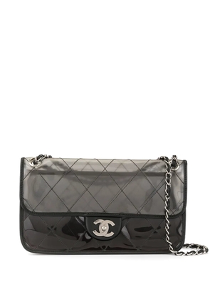 CHANEL Pre-Owned Double chain shoulder bag - Black