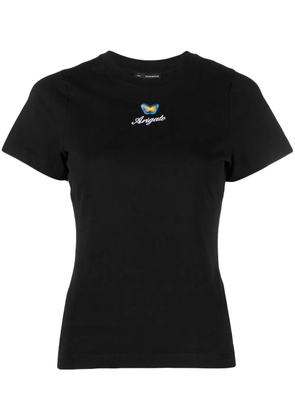 Axel Arigato embroidered-logo short-sleeve T-shirt - Black