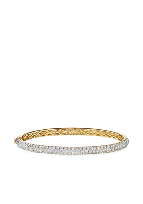 KWIAT 18kt yellow gold diamond Moonlight three-row medium bangle