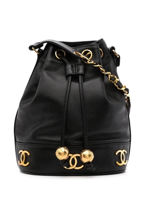 CHANEL Pre-Owned 1990s small Triple CC bucket bag - Black