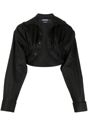 Jacquemus Le Papier bolero shirt - Black