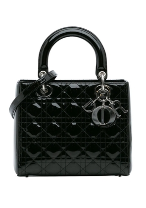 Christian Dior Pre-Owned 2011 Medium Patent Cannage Lady Dior satchel - Black
