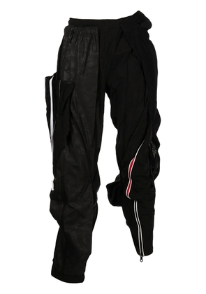 Mostly Heard Rarely Seen trouser-appliqué track pants - Black