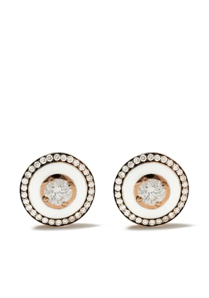 Selim Mouzannar 18kt rose gold diamond Mina earrings - Pink