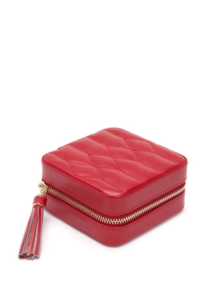 WOLF quilted jewellery box - Red
