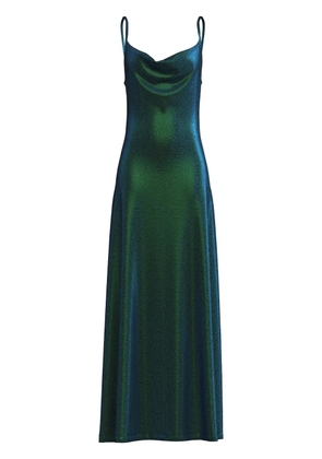 Maccapani lurex-detail maxi dress - Green