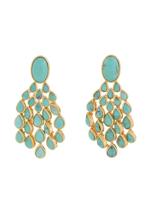 Aurelie Bidermann Turquoise Cherokee earrings - Blue