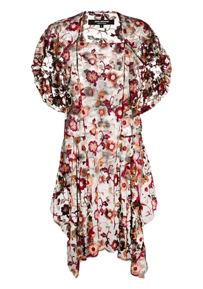 Junya Watanabe Comme des Garçons Pre-Owned 2000s floral net dress - Black