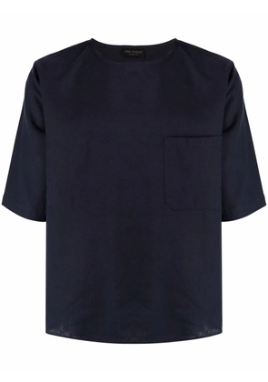 Dell'oglio short-sleeve linen T-shirt - Blue