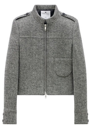 Courrèges caviar wool tailored jacket - Black