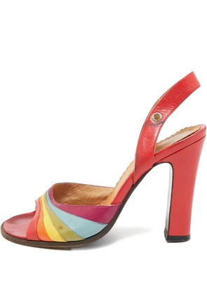 Marc Jacobs Vintage 100mm panelled leather sandals - Red