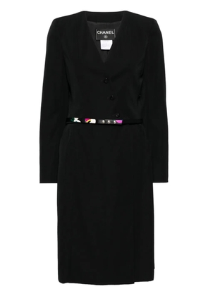 CHANEL Pre-Owned 2000 single breasted skirt suit - Black