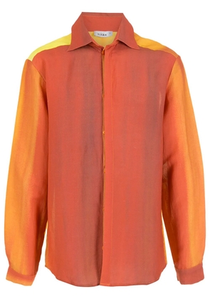 Amir Slama printed long-sleeve shirt - Red