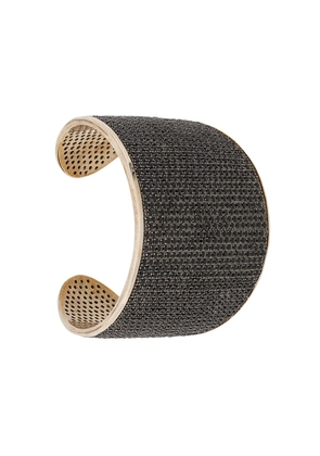 Tom Binns bejewelled statement cuff - Black