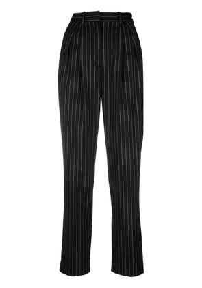 IRO pinstripe straight-leg trousers - Black