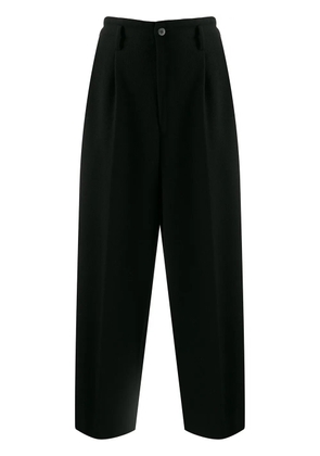 Comme Des Garçons Pre-Owned 1980s straight cropped trousers - Black