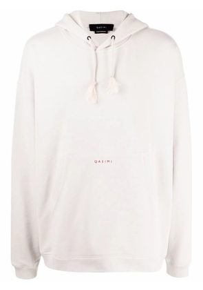 Qasimi We The People embroidered hoodie - White