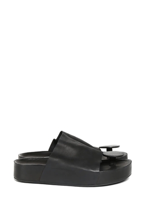 Uma Wang leather flip-flops - Black