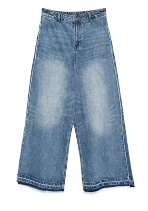Ground Zero faded wide-leg jeans - Blue