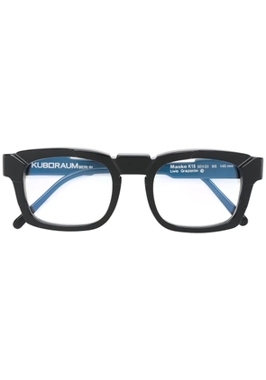 Kuboraum square frame glasses - Black