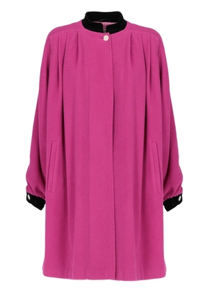 Valentino Garavani Pre-Owned 1980s pleated wool coat - Pink