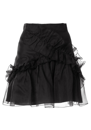 Macgraw Souffle ruffle skirt - Black