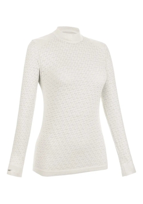 LAMUNT monogram-print jumper - Neutrals