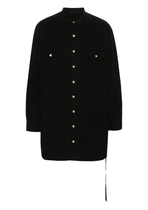 Rick Owens DRKSHDW long-sleeve cotton shirt - Black