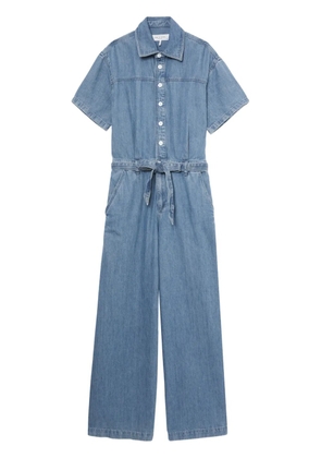rag & bone belted denim jumpsuit - Blue