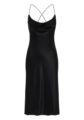 Dion Lee rivet-detail cowl-neck midi dress - Black
