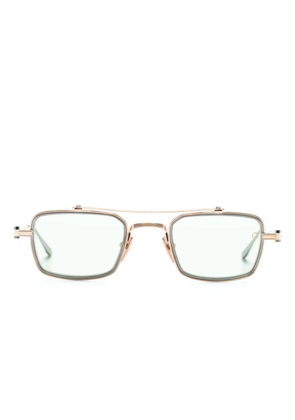 Akoni Cassino rectangular-frame sunglasses - Gold