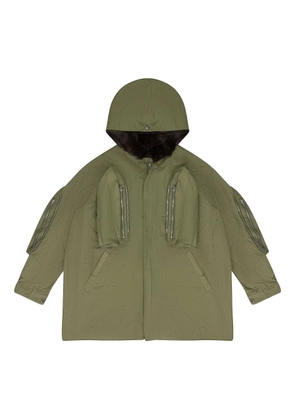 Who Decides War window-pocket parka - Green