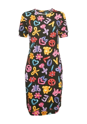 Moschino Pre-Owned balloon-print dress - Black