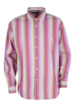 Tommy Hilfiger striped-pattern cotton shirt - Pink