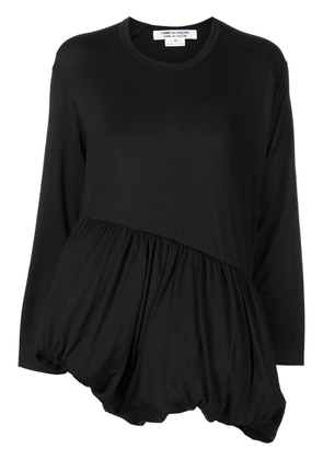 Comme Des Garçons Comme Des Garçons gathered-hem detail blouse - Black