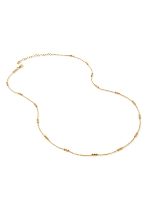 Monica Vinader triple beaded 18-20' chain necklace - Gold