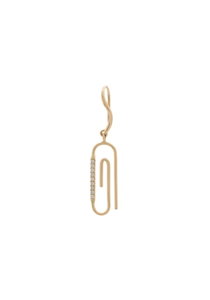 Aurelie Bidermann 18kt gold Paper Clip earring - Metallic