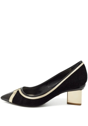 Nicholas Kirkwood pre-owned 60mm pointed-toe block-heel pumps - Black
