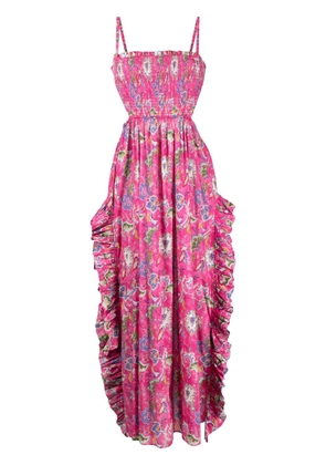 Caroline Constas Margo floral long dress - Pink