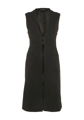 alice + olivia sleeveless crepe coat - Black