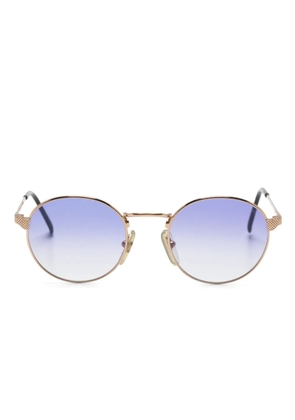 Gianfranco Ferré Pre-Owned tinted round sunglasses - Gold