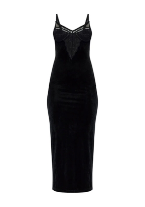 Self-Portrait lace velvet dress - Black