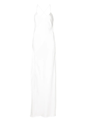 Michelle Mason open-back silk gown - White
