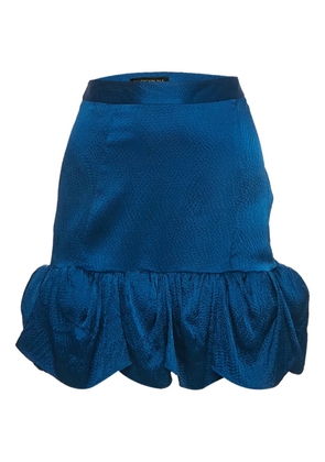 Balenciaga Pre-Owned ruffled mini skirt - Blue