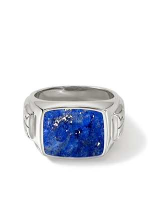 John Hardy sterling silver lapis lazuli signet ring